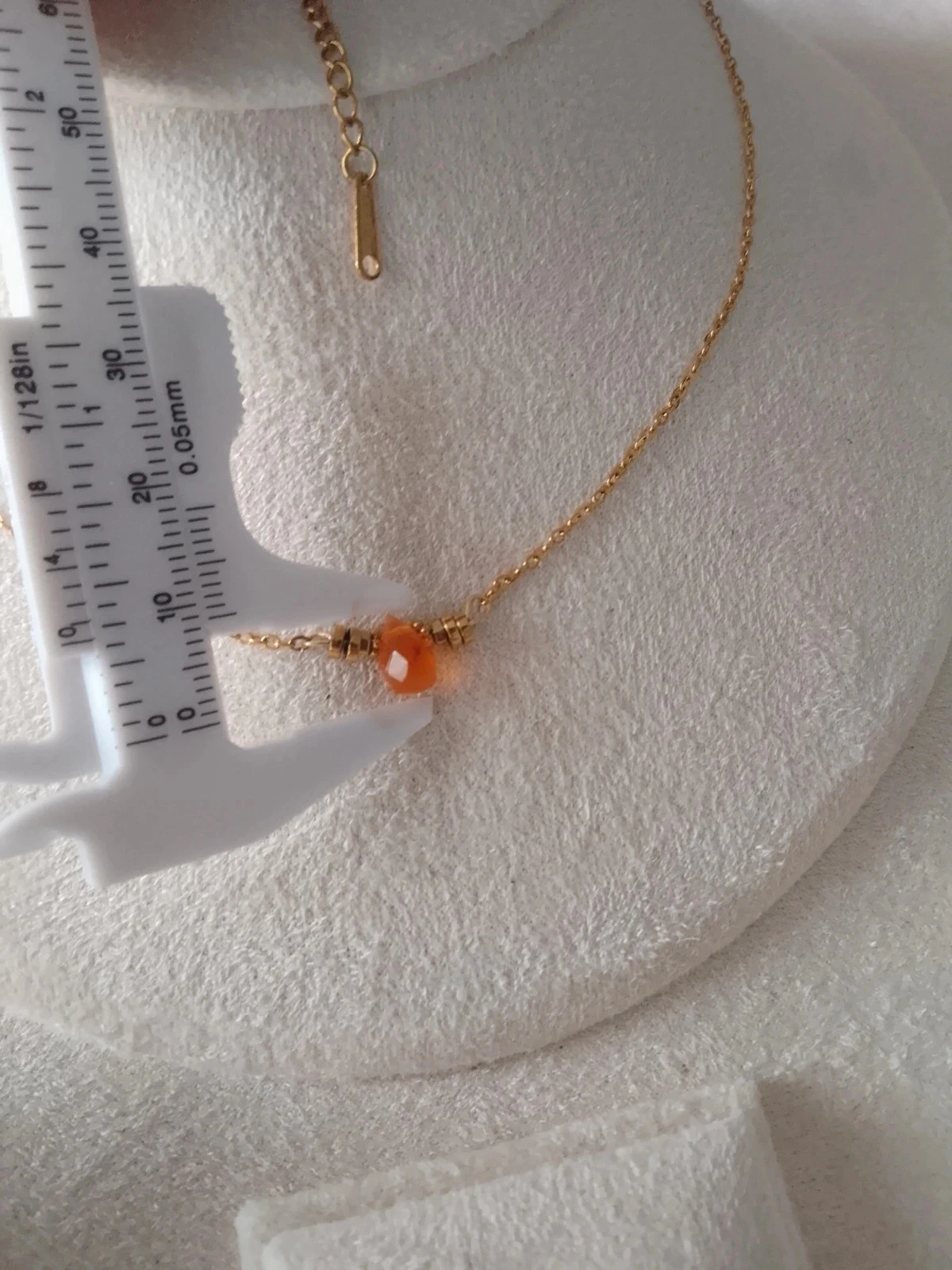 Collier bohème pierre naturelle de cornaline – photo 3